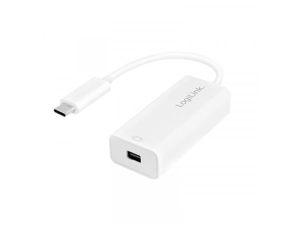 LogiLink UA0360, 0.15 m, USB Type-C, Mini DisplayPort, uros, naaras, suora, suora