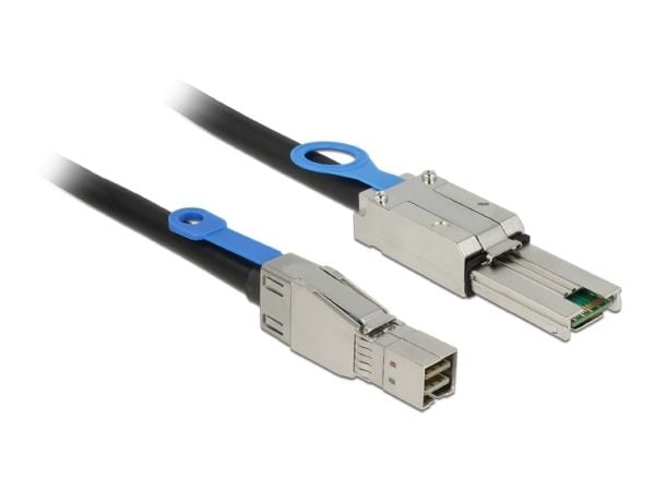 Delock - SAS ekstern kabel - SAS 6Gbit/s - 26-pin 4x Shielded Mini MultiLane SAS (SFF-8088) (hann) til 36-pins 4x skjermet Mini MultiLane (hann) - 2 m