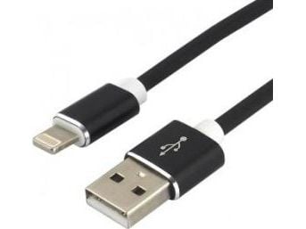 USB-kabel EverActive USB-A til Lightning 1,5 m svart (CBS-1.5IB)