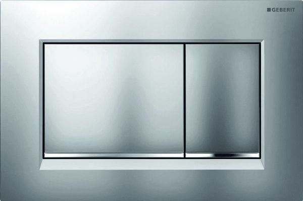 Geberit 115.883.JQ.1, Huuhtelulevy, Punainen, Kromi, Geberit, 246 mm, 12 mm, 164 mm