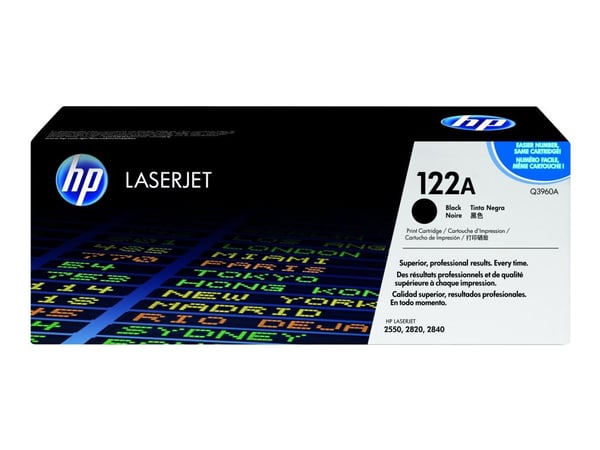 HP 122A - Lajittelu - alkuperäinen - LaserJet - tonerpatron (Q3960A) - Color LaserJet 2550L, 2550Ln, 2550n, 2820, 2830, 2840 - värillisille LaserJe...