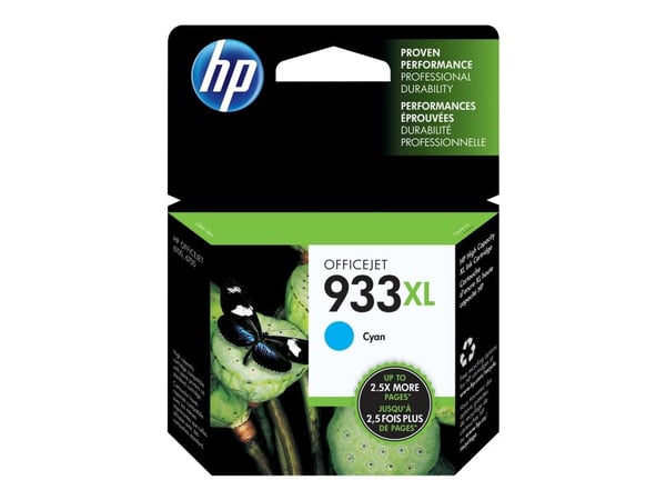 HP 933XL - Høy ytelse - cyan - original - blekkpatron