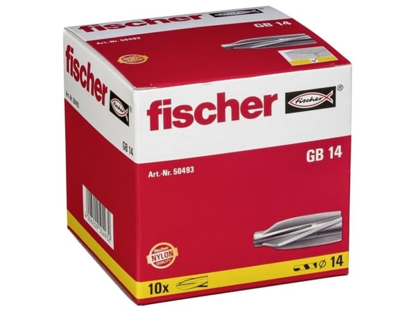 Fischer 50493, Ekspansjonsanker, Betong, 75 mm, 1,4 cm, 9 cm, 10 stykker
