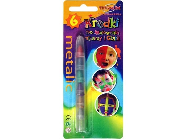 Titanum Face Pencils 6 Color Metallic TI-188130