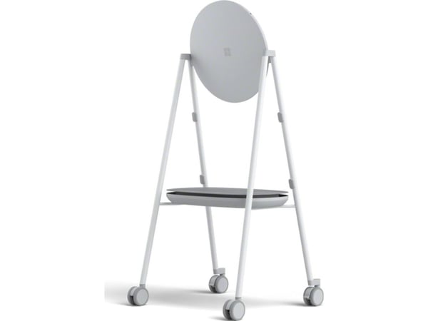 Steelcase - Vogn - for interaktiv flatpanel - grå, arktisk hvitt, tinnfarge - for Microsoft Surface Hub 2S 50", Hub 3 for Business