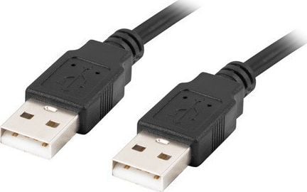 Lanberg - USB-kabel - USB (hann) til USB (hann) - USB 2.0 - 50 cm - svart