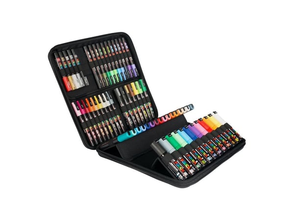 Uni Posca 60 assorted colours in case.