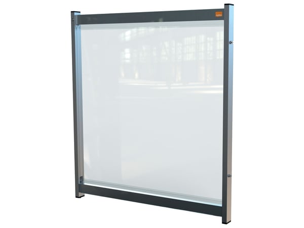 Skrivebordsafskærmning Borddeler SDS i PVC modulær medium 75x82 cm