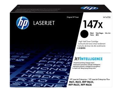 HP 147X - Høy ytelse - svart - original - LaserJet - tonerpatron (W1470X) - for LaserJet Enterprise MFP M634, MFP M637; LaserJet Enterprise Flow MF...