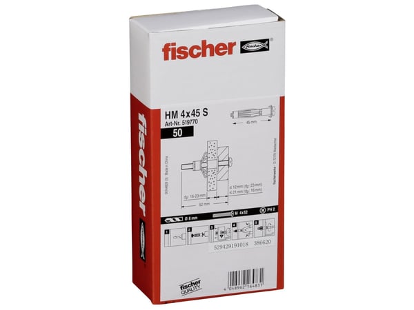 Fischer 519770, Harmaa, 440 g, 50 kpl