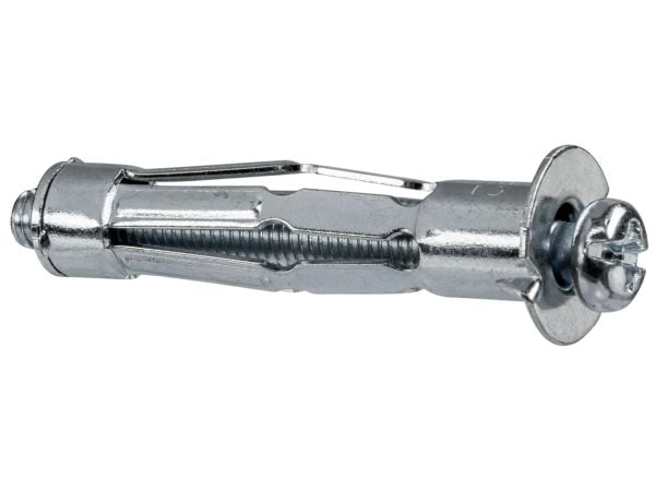 Fischer 519778, Skrue- og veggpluggsett, Gipsfiberplate, Gipsplater, Metall, 1,2 cm, 52 mm, 1,2 cm