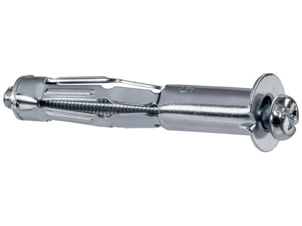 Fischer 519782, Skrue- og veggpluggsett, Gipsfiberplate, Gipsplater, Metall, 1,2 cm, 65 mm, 1,2 cm