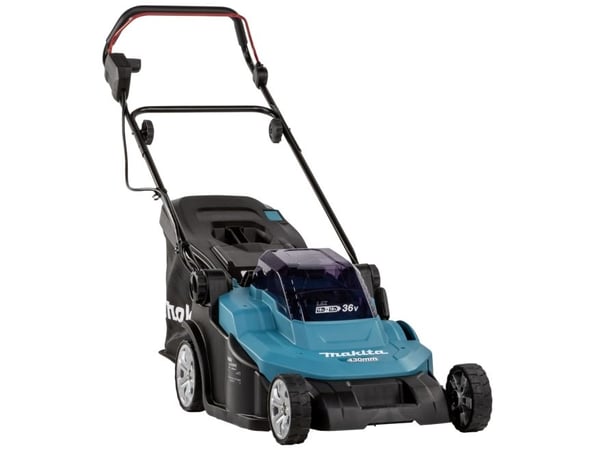 Makita DLM432Z, 575 m², 43 cm, 2 cm, 7,5 cm, 50 L, 4 hjul - SOLO