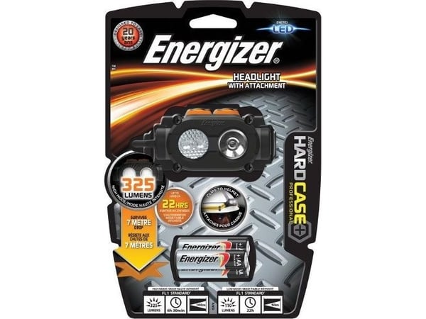 Energizer 5 LED Hardcase Pandelampe, inkl. 3 X AA Alkaline Batterier