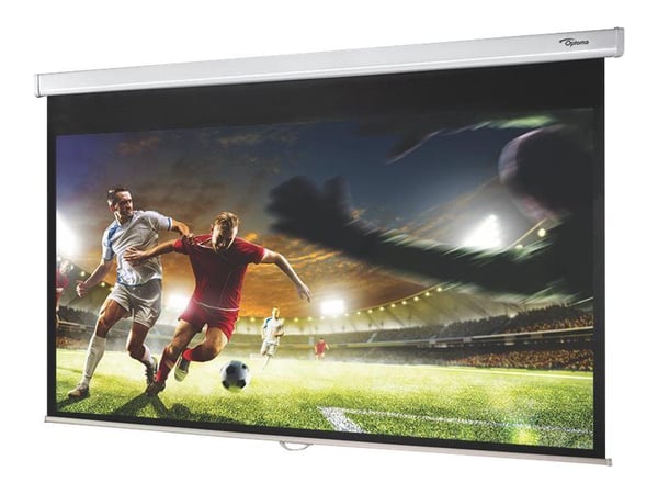 Optoma PWC - Projektorduk - takmontering, väggmontering - 92" (233.7 cm) - 16:9 - Matte White - för Optoma HZ40STx