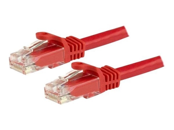 Startech 1m CAT6 Ethernet Cable, 10 Gigabit Snagless RJ45 650MHz 100W PoE Patch Cord, CAT 6 10GbE UTP Network Cable w/Strain Relief, Red, Wiring is...