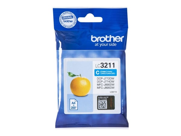 Brother LC3211C, 200 sivua, 1 kpl, Kertapakkaus