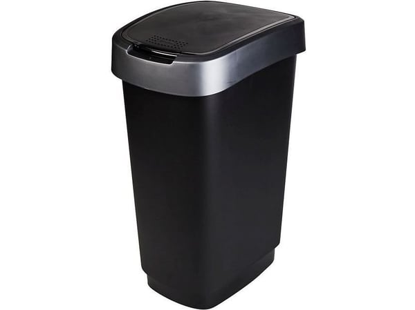Rotho Twist, 50 l, Rektangulær, Polypropylen (PP), Svart, Manuell, 298 mm