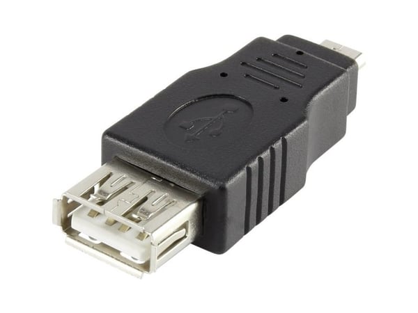 Renkforce RF-4097202, USB Micro-B, USB Type A, Svart