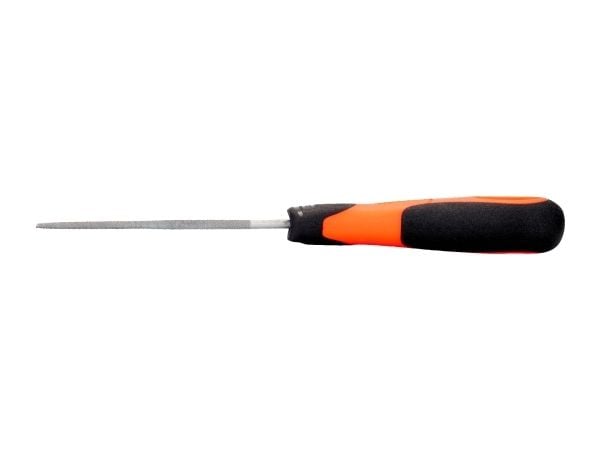 Bahco ERGO 1-230-12-2-2, Fil, Rund fil, 2. kutt, Plast, Sort, Oransje, Ergonomisk, Grep som ikke glir