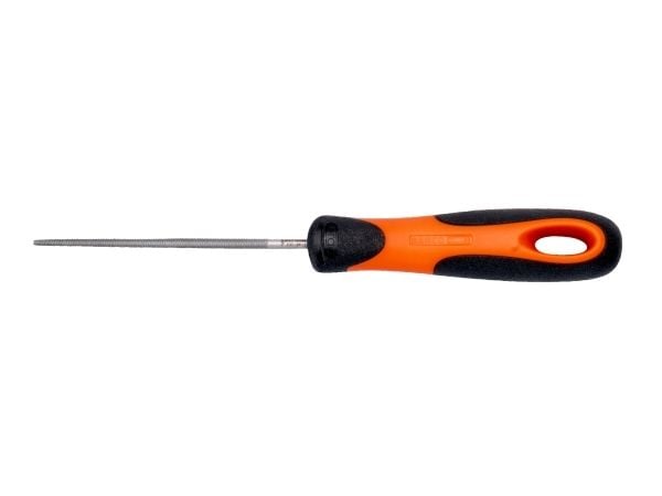 Bahco ERGO 1-230-06-3-2, Fil, Rund fil, Glatt kutt, Plast, Sort, Oransje, Ergonomisk, Grep som ikke glir