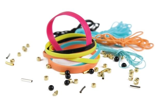 Lena Wrappy Bands, Smykkesett til å lage armbånd for barn, 6 år, Flerfarget