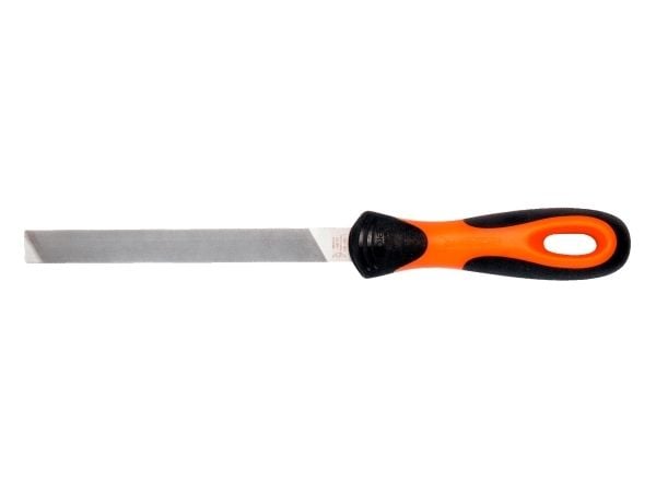 Bahco ERGO 4-138-12-1-2, Fil, Flate mapper, Mellom grov og 2. kutt, Plast, Sort, Oransje, Ergonomisk, Grep som ikke glir