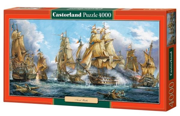 Castorland Naval Battle 4000 pcs, 4000 kpl, Laivat, 9 vuosi/vuosia