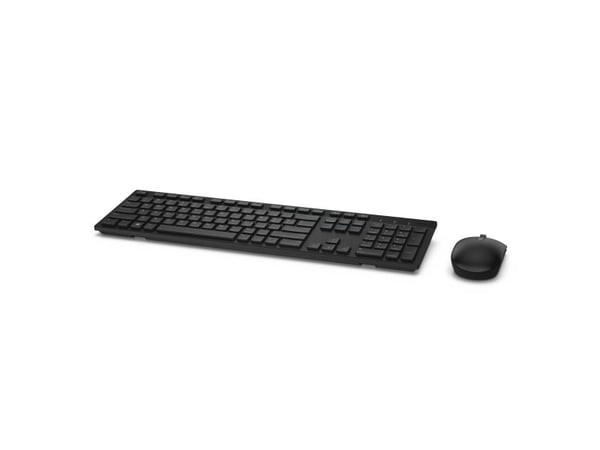 DELL KM636, Fullstor (100 %), Trådlös, RF Trådlös, QWERTY, Svart, Mus inkluderad