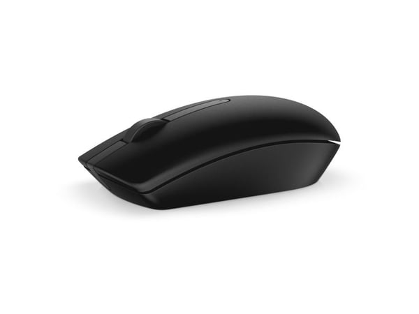 DELL KM636, Full størrelse (100 og), Trådløs, RF kabel-fri, QWERTY, Sort, Mus inkludert
