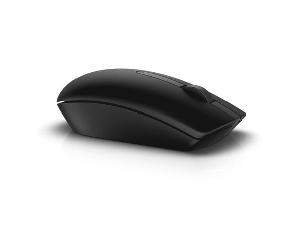DELL KM636, Full størrelse (100 og), Trådløs, RF kabel-fri, QWERTY, Sort, Mus inkludert