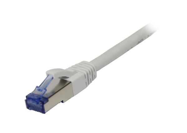 Patchkabel RJ45 CAT6A 500 MHz 75 m hvit SSTP/SFTP testet GHMT-sertifisert AWG26 Synergy 21