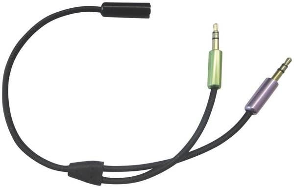 SpeaKa Professional SP-7870576, 2 x 3.5mm, Hankjønn, 3.5mm, Hunkjønn, 0,21 m, Sort