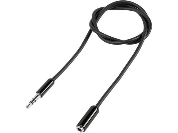 SpeaKa Professional SP-7870692, 3.5mm, Hankjønn, 3.5mm, Hunkjønn, 1,5 m, Sort