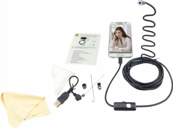 Endoskop/kamera för telefon Android/USB 1,5 m 5,5 mm