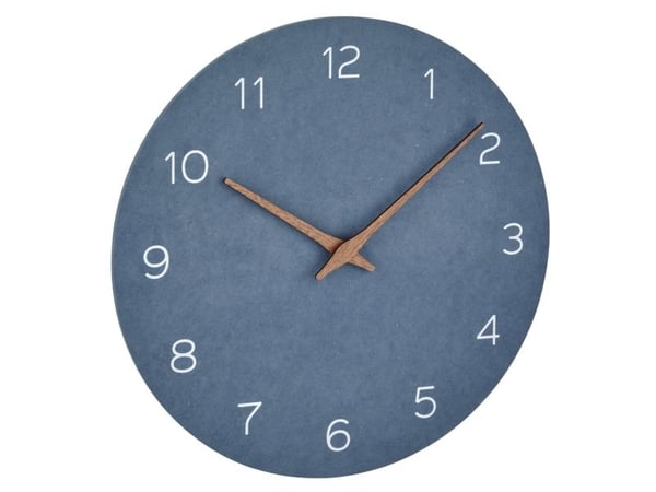 TFA-Dostmann 60.3054.06, Vegg, Quartz clock, Sirkel, Blå, Tre, AA