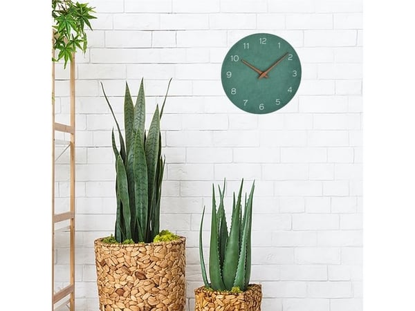 TFA-Dostmann 60.3054.04, Vegg, Quartz clock, Sirkel, Grønn, Tre, Tre