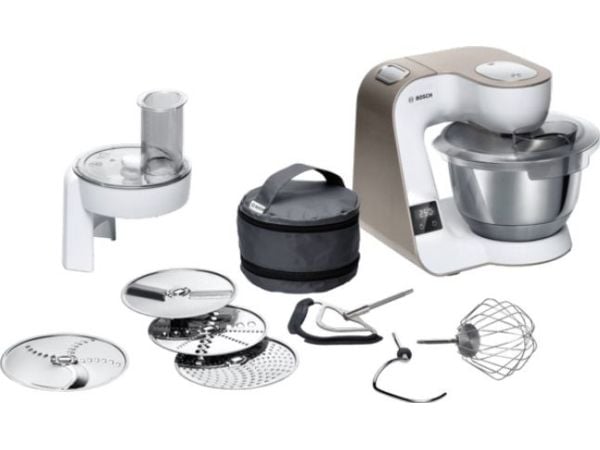 Bosch MUM5 MUM5XW10 - Kjøkkenmaskin - 1000 W - hvit/sjampanje