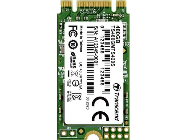 Transcend 420S - SSD - 480 GB - intern - M.2 2242 - SATA 6Gb/s