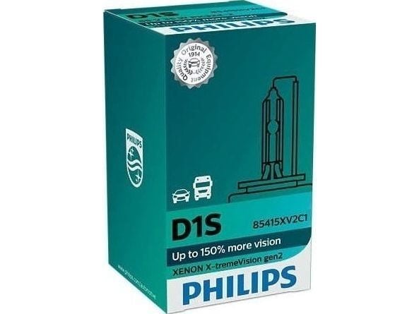 Philips X-tremeVision Xenon-valonlähde auton ajovaloihin 85415XVC1, 35 W, D1S, Xenon, 4800 K
