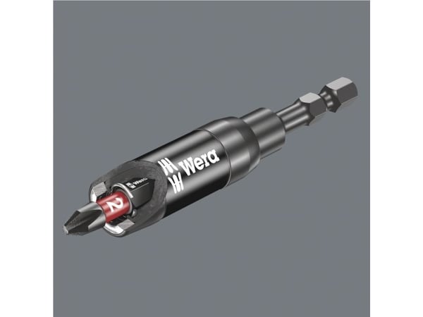 Wera 897/4 IMP, Bit holder, Sort, Sølv, 1/4", Taiwan, 7,5 cm, 33 g