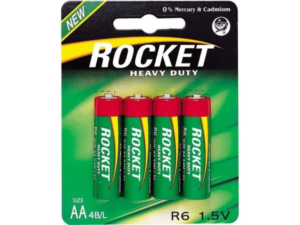 Rocket Heavy Duty AA/R6-batterier 4 st