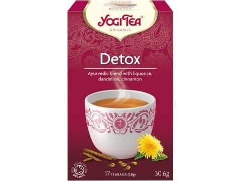 Ayurvedisk urtete Detox, Yogi Tea, 17 pakker