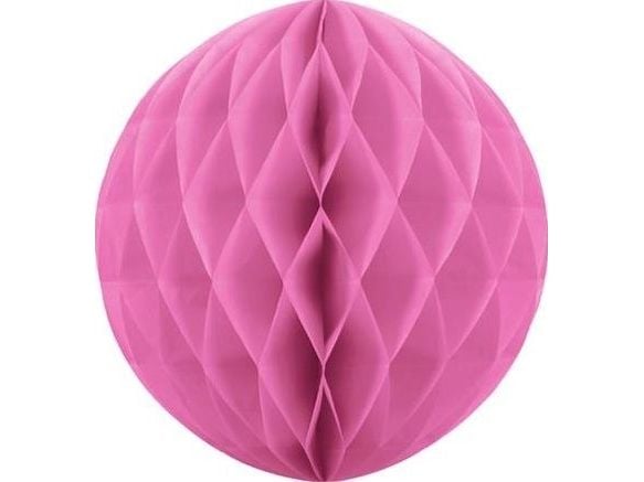 Pink papirvæv kugle, 30 cm