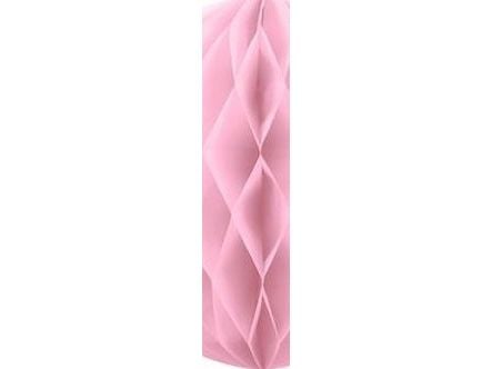 Lyserød papirvæv kugle, 20 cm
