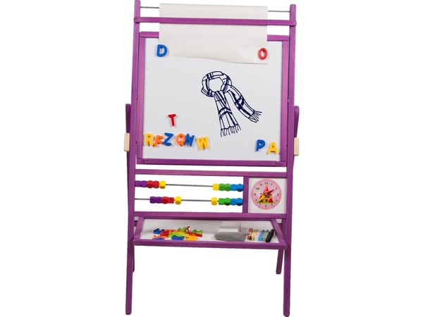 Roterbart brett med 2-rad abacus, lilla