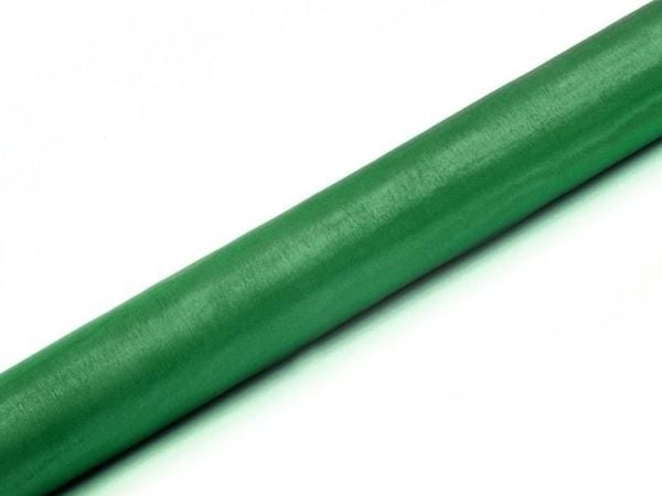 Mørkegrøn Organza