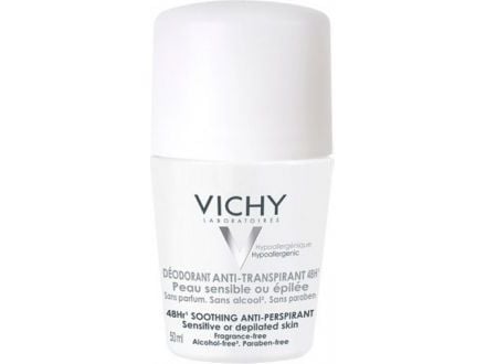 Vichy Roll-on Antiperspirant for sensitive skin or after epilation 48h 50ml