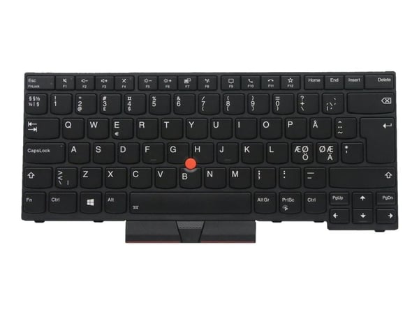 Chicony - Erstatningstastatur for bærbar PC - med Trackpoint, UltraNav - QWERTY - Nordisk - for ThinkPad P14s Gen 1 20S4, 20S5; T14 Gen 1 20UD, 20UE