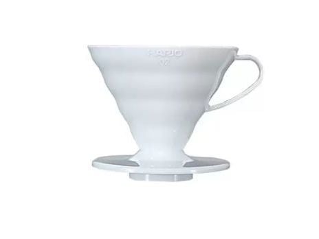 Hario VD-02W, Dripper, Krukke, Hvit, Japan, 4 kopper, 1 stykker